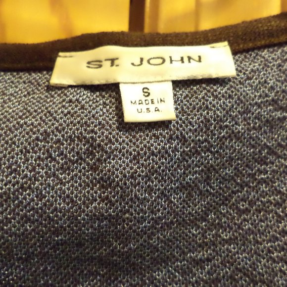 ST. JOHN CAMISOLE TOP TANK ~ SLEEVELESS ~ Brown with Shades of Blue~Size: Small - Picture 5 of 9